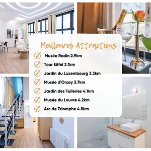 Le Brando Loft - 10 Pers - 3 - 2 Salles De Bain , Paris France